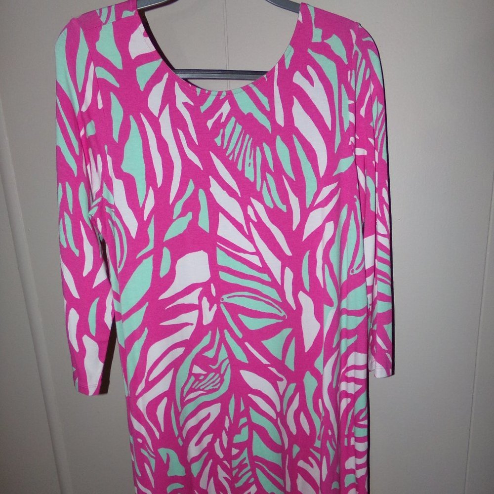 LILLY PULITZER SZ.XL,LONG SLEEVE DRESS